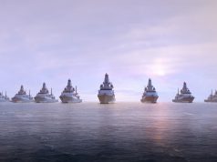 Type 26 frigate fleet render