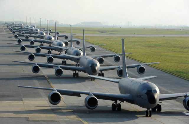 KC-135 tanker elephant walk