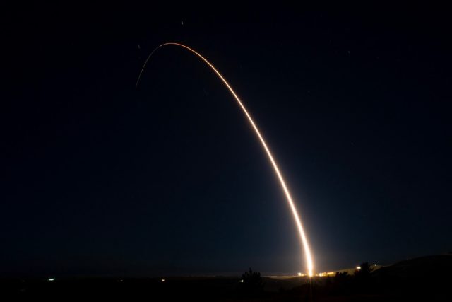 Minuteman II launch from Vandenberg AFB
