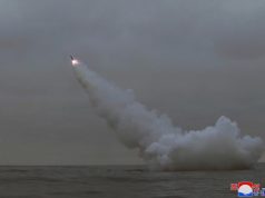 North korean submarine-launched cruise missile test