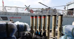 HMS Lancaster Gulf of Oman weapons intercept