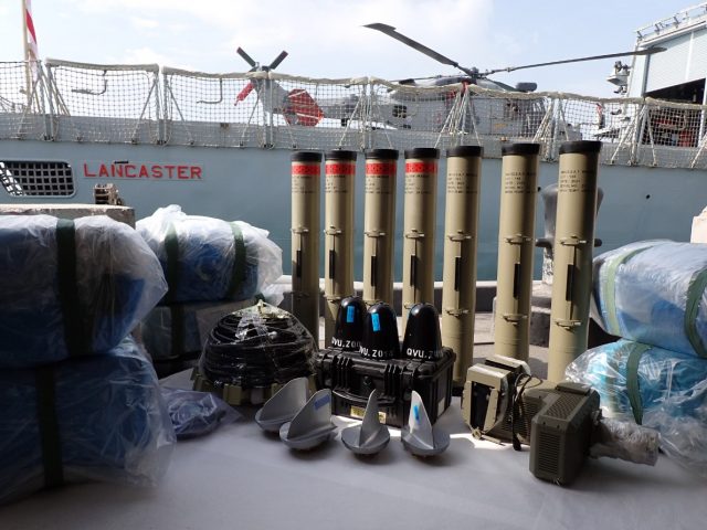 HMS Lancaster Gulf of Oman weapons intercept