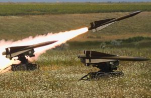 A Romanian MIM-23 HAWK missile is fired from Capu Midia Training Area, Romania, July 19, 2017. As part of the latest security assistance package for Ukraine, the United States has pledged to provide missiles for the HAWK air defense system.