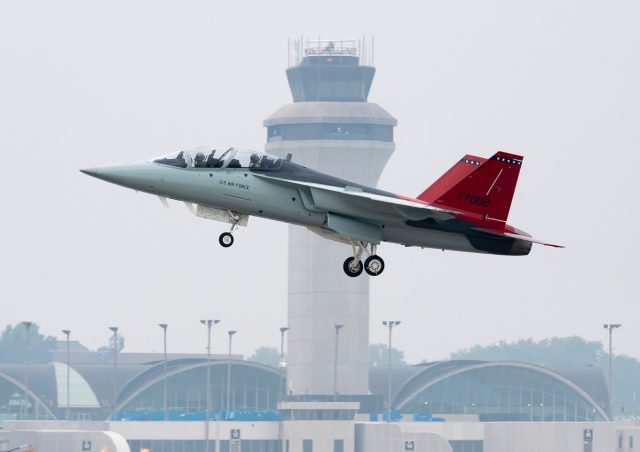 US Air Force's first T-7A Red Hawk, marking the start of the engineering and manufacturing development (EMD) phase of the program